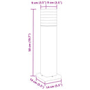 udendørs standerlamper 3 stk. 50 cm aluminium sort