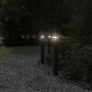 udendørs standerlampe 80 cm aluminium sort