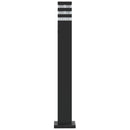 udendørs standerlampe 80 cm aluminium sort