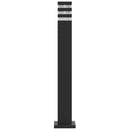 udendørs standerlamper 3 stk. 80 cm aluminium sort