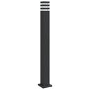 udendørs standerlampe 110 cm aluminium sort