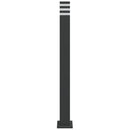 udendørs standerlamper 3 stk. 110 cm aluminium sort