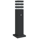 udendørs standerlampe med sensor 50 cm aluminium sort
