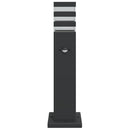 udendørs standerlampe med sensor 50 cm aluminium sort