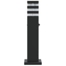 udendørs standerlampe med sensor 50 cm aluminium sort
