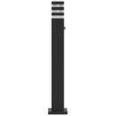 udendørs gulvlampe med sensor 80 cm aluminium sort