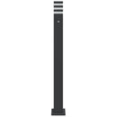 udendørs standerlampe med sensor 110 cm aluminium sort