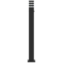 udendørs standerlampe med sensor 110 cm aluminium sort