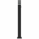 udendørs standerlamper 3 stk. med sensor 110 cm aluminium sort