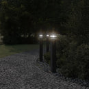 udendørs standerlampe med stikkontakt 80 cm aluminium sort