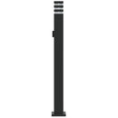 udendørs standerlampe med stikkontakt 110 cm aluminium sort