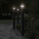 udendørs standerlamper 3 stk. stikkontakt 110 cm aluminium sort