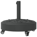 parasolfod med hjul til Ø38/48 mm stænger 27 kg rund