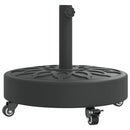parasolfod med hjul til Ø38/48 mm stænger 27 kg rund