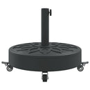 parasolfod med hjul til Ø38/48 mm stænger 27 kg rund