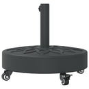 parasolfod med hjul til Ø38/48 mm stænger 27 kg rund