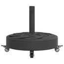 parasolfod med hjul til Ø38/48 mm stænger 27 kg rund