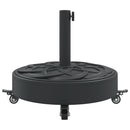 parasolfod med hjul til Ø38/48 mm stænger 27 kg rund