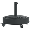parasolfod med hjul til Ø38/48 mm stænger 27 kg rund