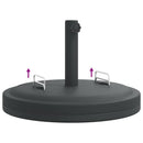 parasolfod med håndtag til Ø38/48 mm stænger 25 kg rund