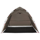 4-personers fisketelt quick release brun