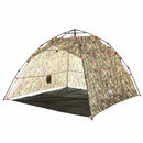 4-personers fisketelt quick-release camouflage