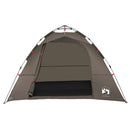 4-personers fisketelt quick release brun