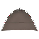 4-personers fisketelt quick release brun