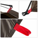 4-personers fisketelt quick release brun