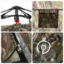 4-personers fisketelt quick-release camouflage
