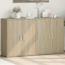 skænke 2 stk. 60x31x70 cm konstrueret træ sonoma-eg