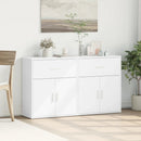 skænke 2 stk. 60x31x70 cm konstrueret træ hvid