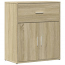 skænke 2 stk. 60x31x70 cm konstrueret træ sonoma-eg