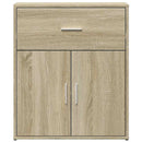 skænke 2 stk. 60x31x70 cm konstrueret træ sonoma-eg