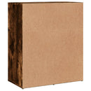 skænke 2 stk. 60x31x70 cm konstrueret træ røget egetræsfarve