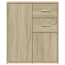 skænke 2 stk. 60x31x70 cm konstrueret træ sonoma-eg