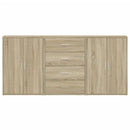 kommoder 3 stk. 60x31x84 cm konstrueret træ sonoma-eg