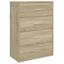 kommoder 2 stk. 60x31x84 cm konstrueret træ sonoma-eg