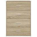 kommoder 2 stk. 60x31x84 cm konstrueret træ sonoma-eg