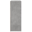 kommoder 2 stk. 60x31x84 cm konstrueret træ betongrå