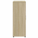 kommoder 2 stk. 60x31x84 cm konstrueret træ sonoma-eg