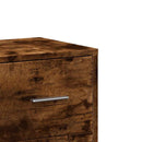 kommoder 2 stk. 60x31x84 cm konstrueret træ røget egetræsfarve
