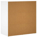 skænke 2 stk. 79x38x80 cm konstrueret træ hvid
