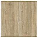 skænke 2 stk. 79x38x80 cm konstrueret træ sonoma-eg