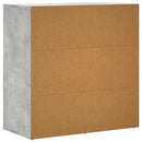 skænke 2 stk. 79x38x80 cm konstrueret træ betongrå