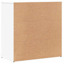 skænke 2 stk. 79x38x80 cm konstrueret træ hvid