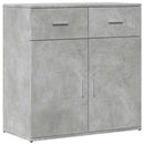 skænke 2 stk. 79x38x80 cm konstrueret træ betongrå