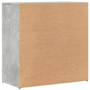 skænke 2 stk. 79x38x80 cm konstrueret træ betongrå