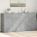 skænke 2 stk. 79x38x80 cm konstrueret træ betongrå