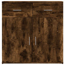 skænke 2 stk. 79x38x80 cm konstrueret træ røget egetræsfarve